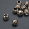 Pandora korálek, kovová součástka, průměr 10×8 mm, průchod otvoru 4,6 mm, balení 20 g, 10 ks (+-)