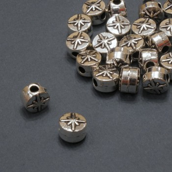 Korálková vložka – Ø2 mm, rozměr 7×5 mm, balení 20 g, 22 ks (±)