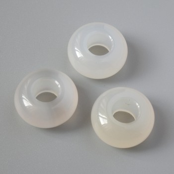 Pandora korálek z dýmového achátu, přírodní kámen, průměr 14×7 mm, průměr dírky 5,6 mm+