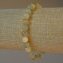 Náramek z fantomového křemene s rutilem, přírodní kámen, hladké kuličky, průměr 6,5 mm, délka 18 cm ± (elastický)