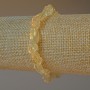 Náramek z citrínového křemene, přírodní neošetřený kámen, brusované korálky, průměr 6×9 mm, délka 18 cm (elastický)