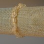 Náramek z citronového křemene, přírodní, facettované korálky, průměr 6×7 mm, délka ±18 cm, elastický
