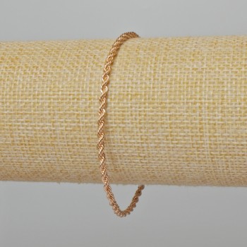 Náramek Xuping s pozlacením 18K, délka 19 cm, tloušťka 2,5 mm+