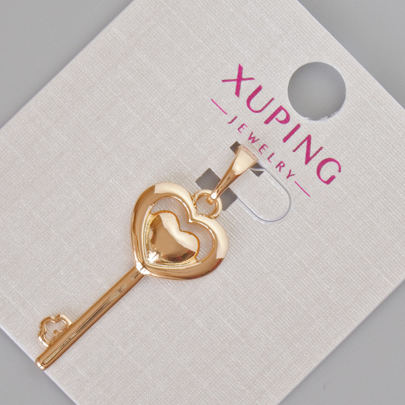 Přívěsek Xuping „Klíč od srdce“, průměr 33×13 mm, pozlacení 18K
