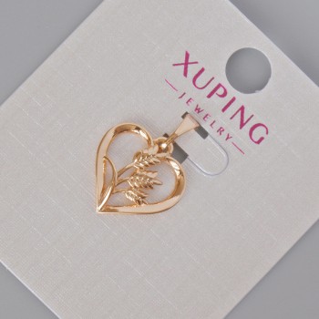 Přívěšek Xuping „Srdce“, průměr 20×15 mm, pozlacení 18K