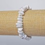 Náramek z chalcedonu, galetové korálky, průměr 12×5 mm, délka 18 cm (elastický)