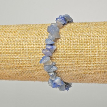 Náramek z aventurínu, drobné kousky kamene, průměr 8×4 mm, délka 18 cm (elastický)