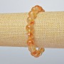 Náramek z citrínu – přírodní kámen, hladká kulička, průměr 10,5 mm, délka 18 cm, elastický (stretch)