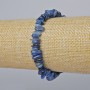 Náramek z kianitu, jemné fragmenty přírodního kamene, průměr 7×3 mm ±, délka 18 cm ± (elastický)