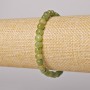Náramek z jadeitu – přírodní kámen, broušené kubické korálky, průměr 5,5 mm, délka 18 cm ± (elastický)