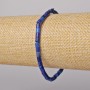 Náramek z lazuritu – přírodní kámen, broušené korálky 4×4 mm, délka 18 cm, elastické provedení