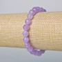 Náramek levandulový ametyst – přírodní kámen, fasetované korálky o průměru cca 8 mm, délka cca 18 cm, elastický