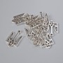 Příslušenství závěs 'Erb', průměr 25 × 15 mm, průměr otvoru 2,1 mm, balení 7 ks ±, stříbrná barva kovu