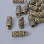 Koncovka, průměr 13×5 mm, průměr otvoru 2 mm a 2,7 mm, balení 20 ks ± bronzová barva kovu