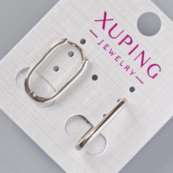 Náušnice Xuping, průměr 20×2 mm, rhodiované