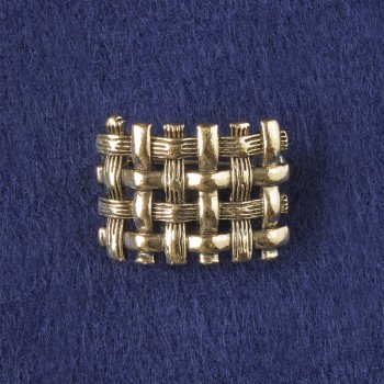 Brož Akcent tmavě zlatý kov 16 × 22 mm+