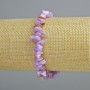 Náramek z tónované fialové perleti, drobné perleťové zrníčka, průměr 7×2 mm ±, délka 18 cm ± (elastický)