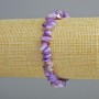 Náramek tónovaný fialovou perletí – drobné fragmenty, průměr 7×2 mm, délka 18 cm (elastický)