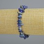 Náramek z lazuritu, drobné fragmenty přírodního kamene, průměr 8×3 mm ±, délka 18 cm ± (elastický)