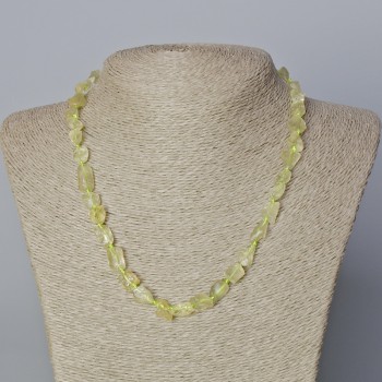 Náhrdelník z citrínového křemene, fazetované korálky, průměr 9×10 mm, délka 45–48 cm