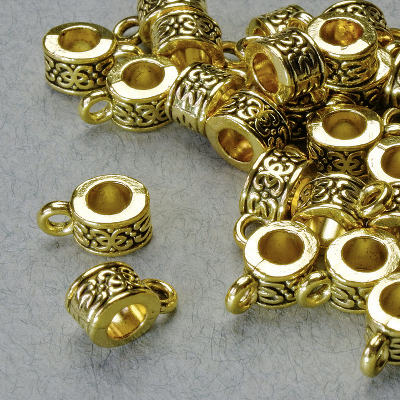 Zlaté poutko (bail) pro šperky, 6×5 mm