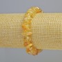 Náramek z přírodního citrínu, fasetované korálky 8×5 mm ± na elastické šňůře, délka 18 cm