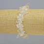 Náramek z horského křišťálu, drobné fragmenty kamene ve tvaru jehliček, průměr 15×4 mm ± (elastický), délka 18 cm+
