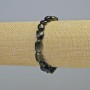 Náramek ze slunečního obsidiánu, fasetované korálky, průměr 8×10 mm, na elastické bázi, délka 18 cm+