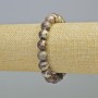Náramek z jaspisu Picasso, přírodní kámen, hladká kulička, průměr 10 mm ± ( elastické lanko ), délka 18 cm+