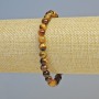 Náramek z tygřího oka, přírodní kámen, hladká kulička, průměr 6,5 mm ± (elastický), délka 18 cm+