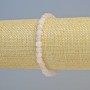 Náramek z růžového křemene, broušené kubíky, průměr cca 5,5 mm, délka 18 cm, elastická šňůrka