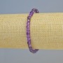 Náramek z ametystu, přírodní kámen, broušené kubíky, průměr 4,5 mm ± (elastický), délka 18 cm