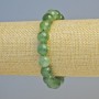 Náramek z jadeitu, přírodní kámen, hladký korálek, průměr 10,5 mm ± (elastické lanko), délka 18 cm+