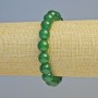 Náramek z hrizoprasu, přírodní kámen, hladká kulička, průměr 10 mm ± (elastický), délka 18 cm+