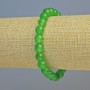 Náramek z chrysoprasu (umělý) – hladké korálky, průměr 8 mm ±, délka 18 cm, na elastické šňůrce