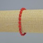 Náramek z přírodního korálu – korálky 5×8 mm ± (elastický), délka 18 cm+