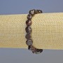 Náramek z granátu, fasetované korálky, přírodní kámen, průměr 9×10 mm ± (elastický), délka 18 cm+