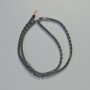 Korálky hematit obdélníkové, černé barvy, průměr 5×3 mm, délka cca 40 cm