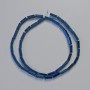 Korálky hematit obdélníkové 9×3 mm, modré barvy