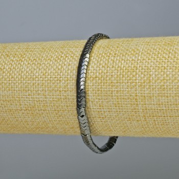 Náramek z hematitu «Hadí» černý