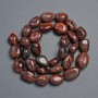 Korálky z přírodního kamene Býčí oko galetové korálky, průměr 18×12–11×10 mm ±, délka 39 cm ±