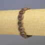 Náramek z hematitu a dřeva – vícebarevný matný zelený, průměr 12×4 mm, délka 18 cm, streč
