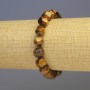 Náramek z tygřího oka, přírodní kámen, multifacetní, průměr 8×8 mm, délka 18 cm, elastická šňůrka