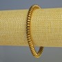 Náramek z hematitu, barva tmavého zlata, rondelové korálky 6×3 mm, délka 18 cm, elastický
