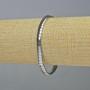 Náramek z hematitu – hadí vzor, zigzagový vlnitý design, barva stříbrná, průměr 5×4×3 mm, délka 18 cm, elastický