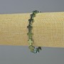 Náramek hematit „Kříž“ zeleno-modrý, průměr 8,5×10,5×3 mm ±, délka 18 cm ±, elastický