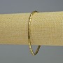 Náramek z hematitu, válcové korálky, zlatá barva, průměr 5×3 mm, délka 18 cm, elastický