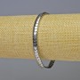 Náramek z hematitu – hadí vzor, zig-zagový vlnitý design, barva stříbrná, průměr 5×4×3 mm, délka 18 cm, elastický