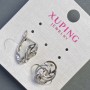Náušnice Xuping rhodiované 15×10 mm