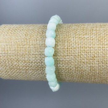 Náramek angelit brusované kostky, průměr 7×7 mm, délka 18 cm, elastická guma